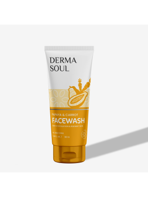 DERMA SOUL PAPAYA AND CARROT FACEWASH 100G